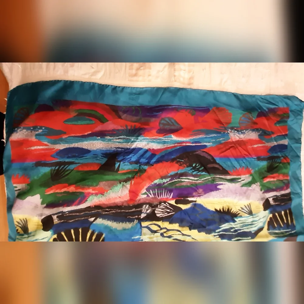 GIORGIO ARMANI | Silk Multicolor Scarf
